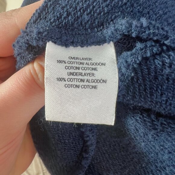 Derek Lam 10 Crosby Navy Blue Sleeveless Top Tank Top Terry Cloth Size 6 - Picture 6 of 9